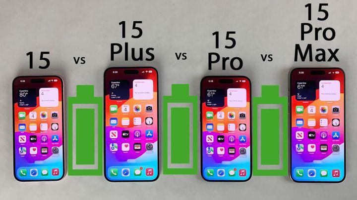 iPhone 15 Pro Max vs 15 Pro vs 15 Plus vs 15 Battery Life DRAIN Test