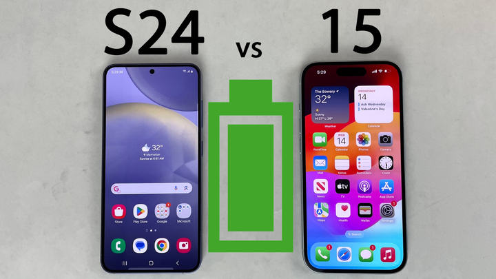 Galaxy S24 vs iPhone 15 Battery Life DRAIN Test